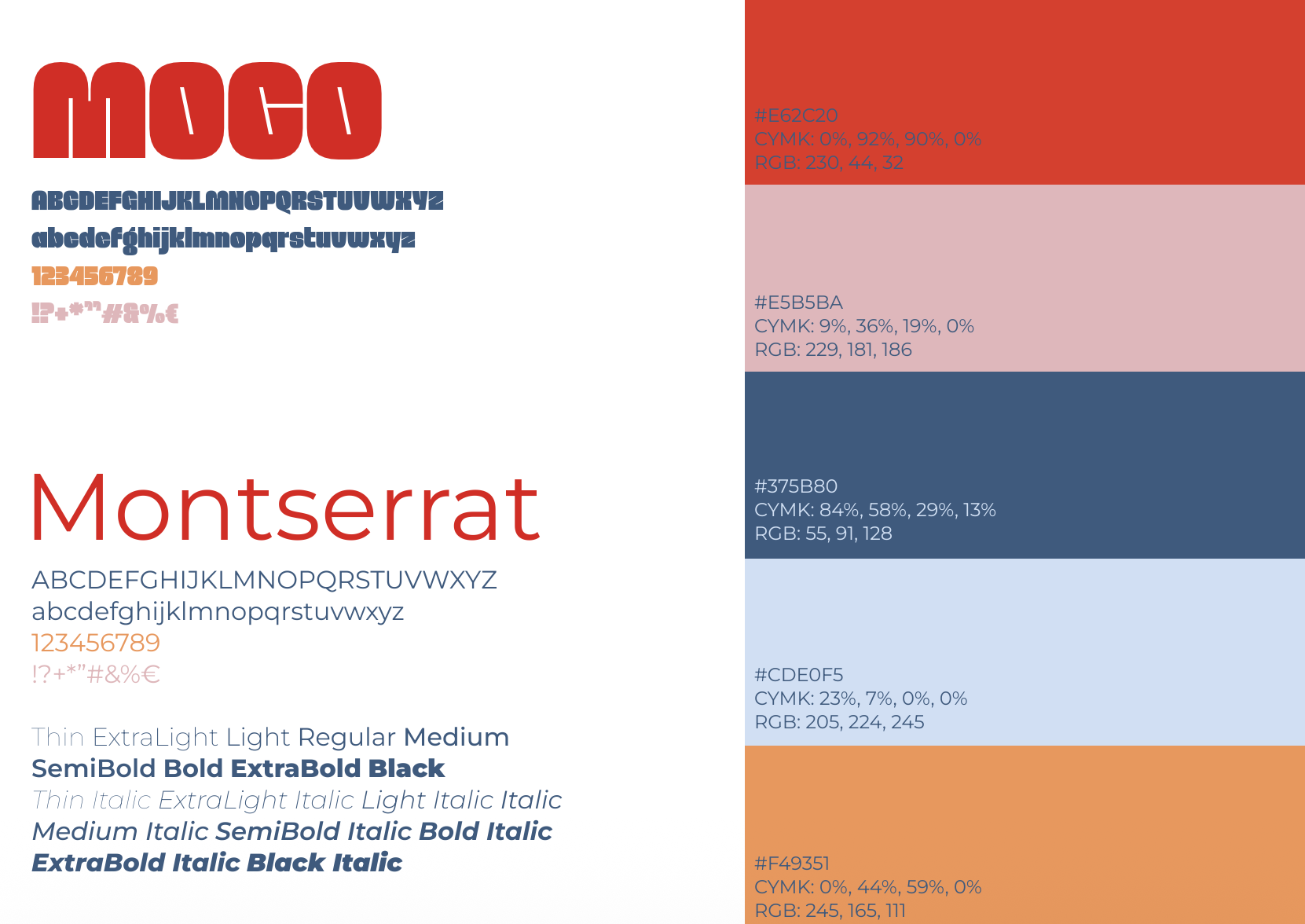 Typography & Color Palette